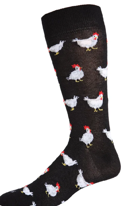 sock balance -  Memoi/Men's Funny Chicken Bamboo Blend Novelty Crew Sock