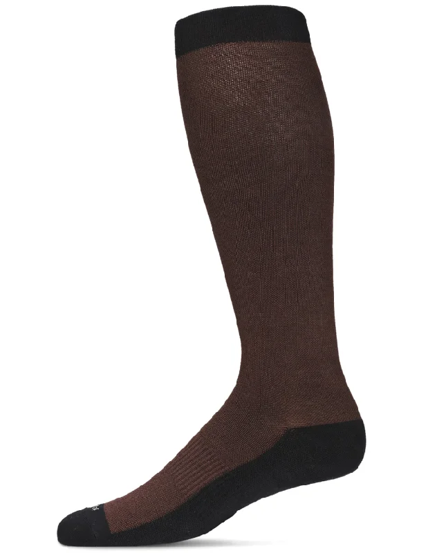 sock custom -  MeMoi Men's Two-Tone Contrast Bamboo Blend 8-15mmHg Graduated Compression Socks