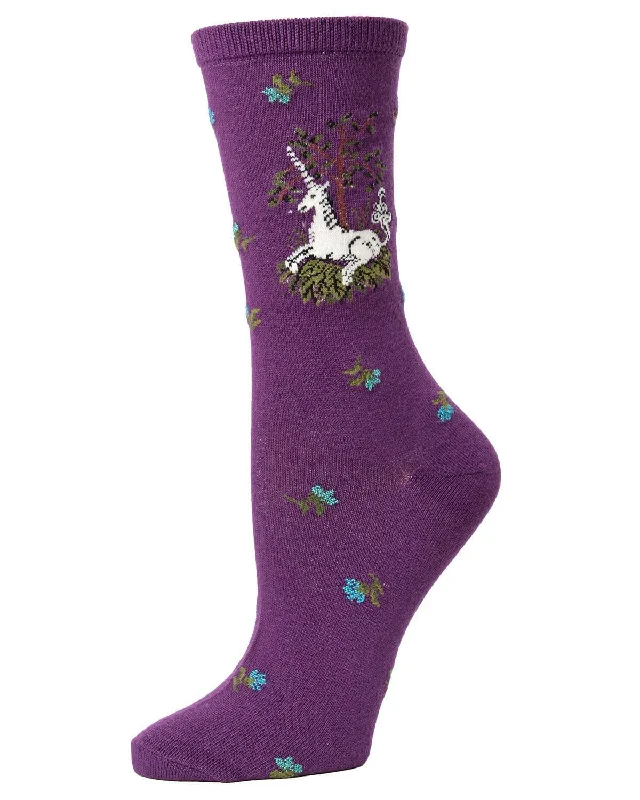 sock wholesale -  MeMoi Unicorn Bamboo Blend Crew Socks