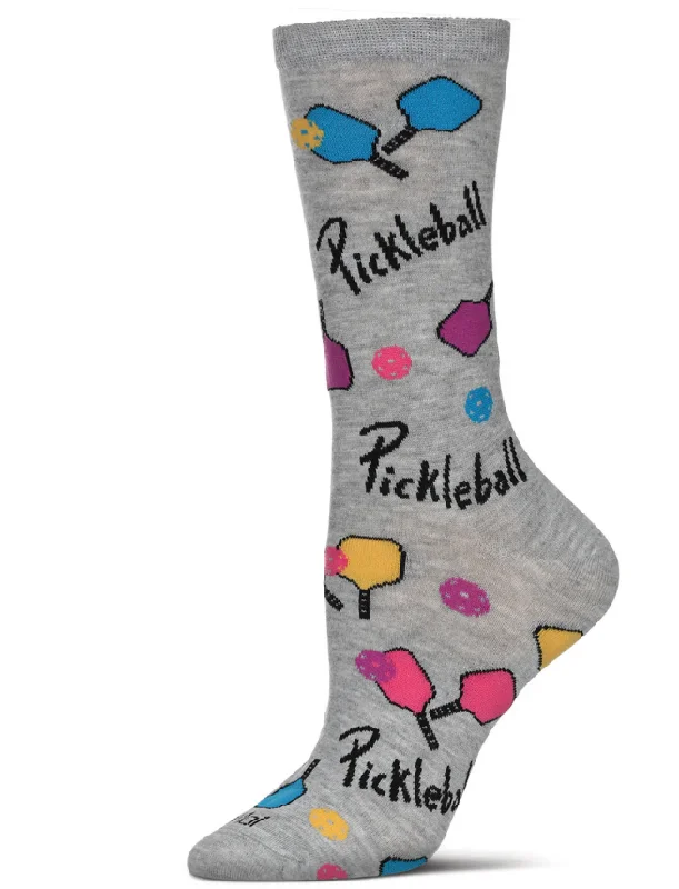 sock innovations -  Memoi/Women's Pickleball Paddle Rayon From Bamboo Crew Socks