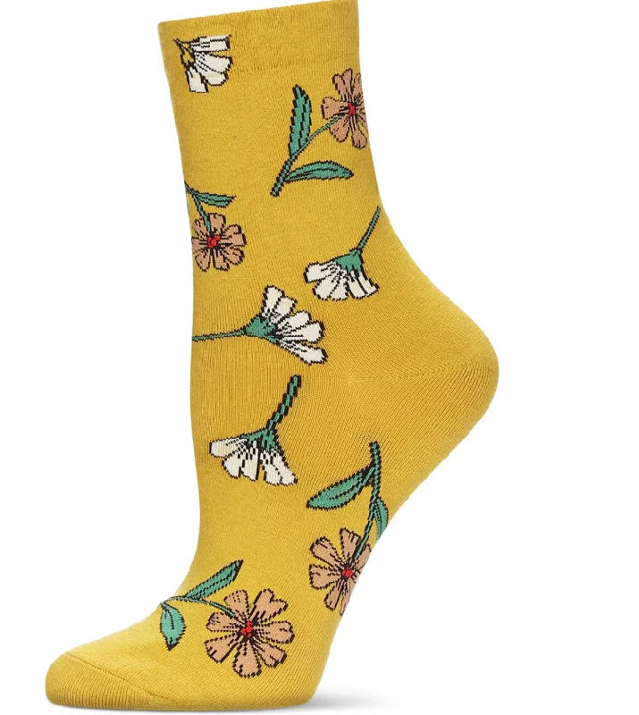 sock discussions -  Memoi/Women's Whimsy Floral Crew Socks