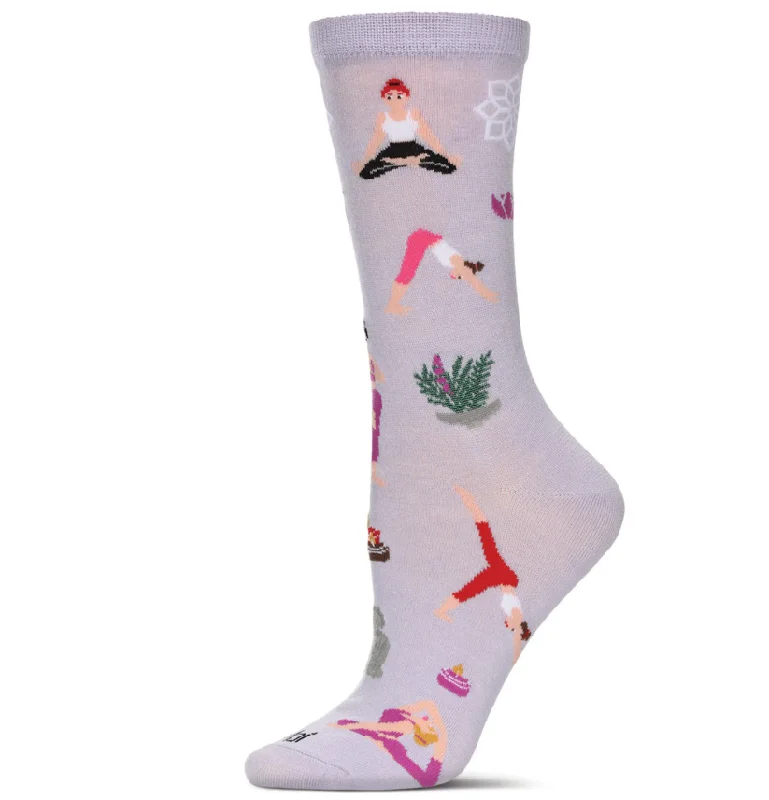 sock culture -  Memoi/Women's Yoga Rayon From Bamboo Crew Socks