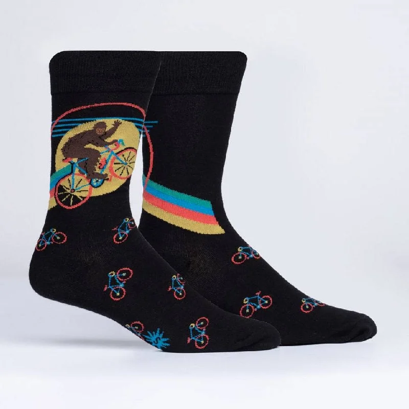 sock benefits -  Happy Socks/Men's Crew Sock: Bike-squatch