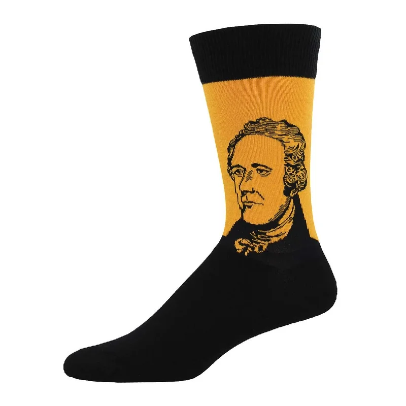 sock features -  Hamilton Portrait - Cotton Crew