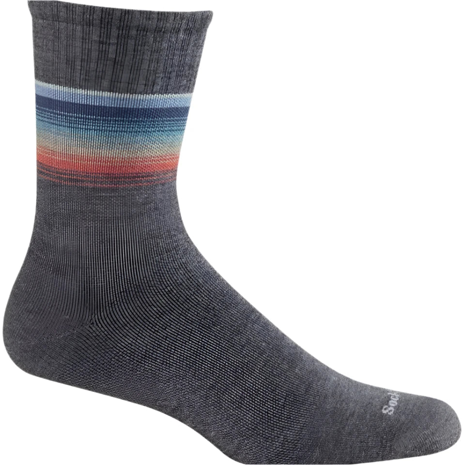 sock hygiene -  Men's Plantar Cush Crew II Plantar Relief Socks - Charcoal