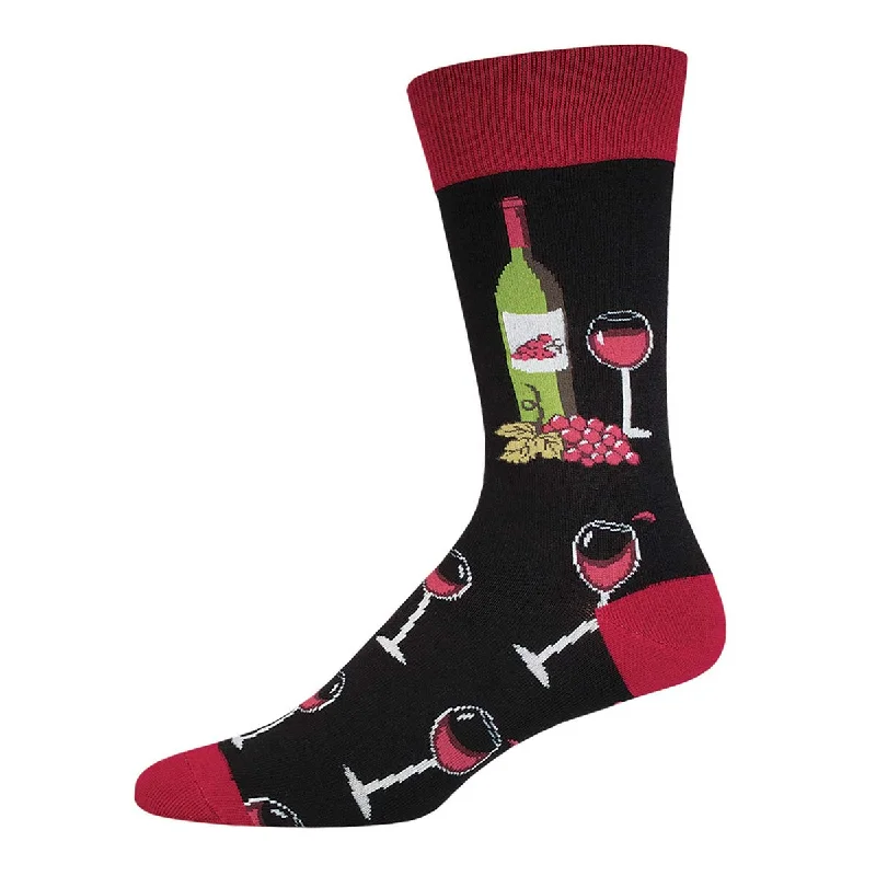 sock bold -  Wine Scene - Cotton Crew