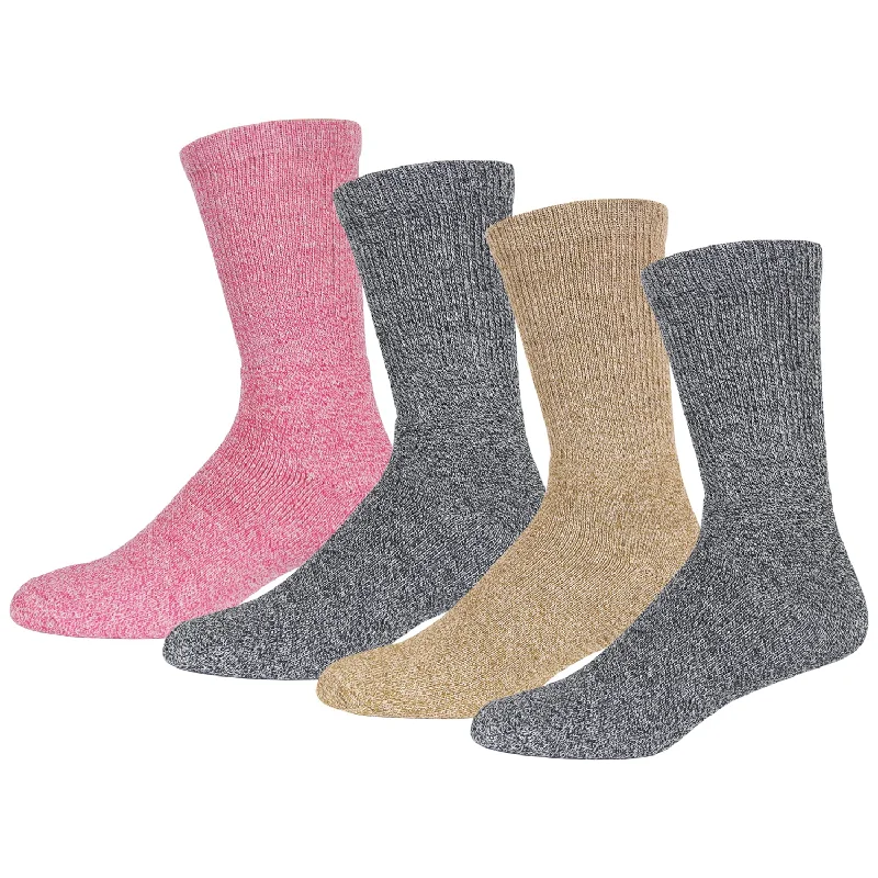 sock organic -  Merino Wool Socks, Warm Crew Thermal Socks For Winter, Men's and Women's Extreme Cold Weather Socks, Light Assorted Colors, Size 10-13