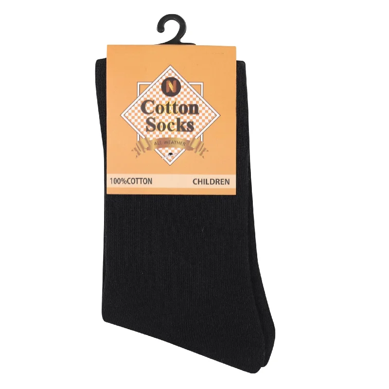 sock formal -  boys basic crew 100% cotton