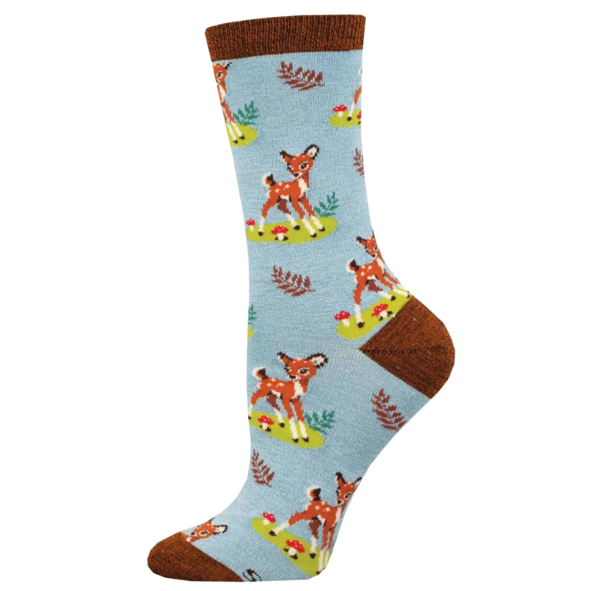 sock sweat -  Oh Deer, You're Cute - Blue Heather