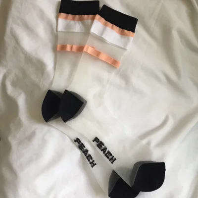 sock athletic -  Peachy Strut Sheer Socks