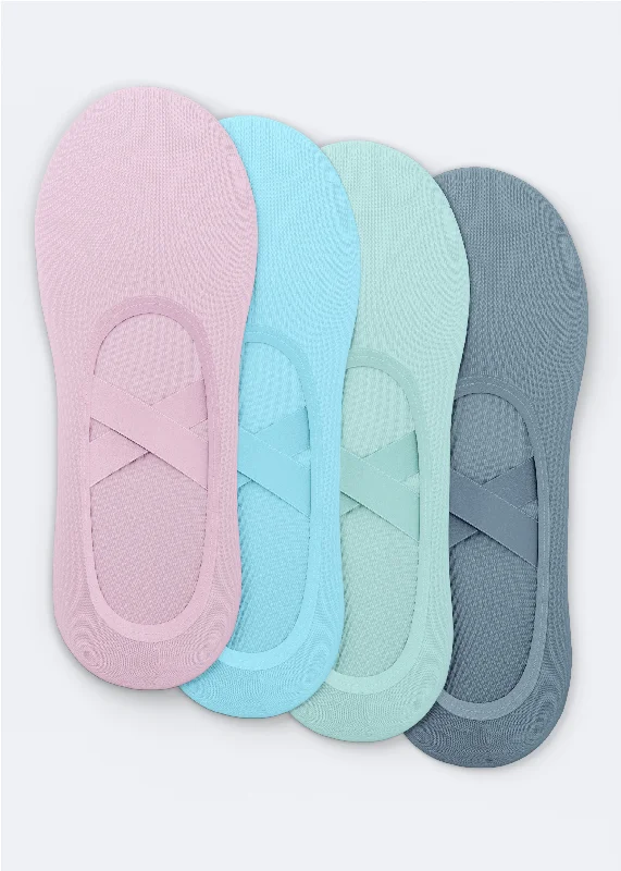 sock weekly -  Pilates Grip Socks I 4-PACK