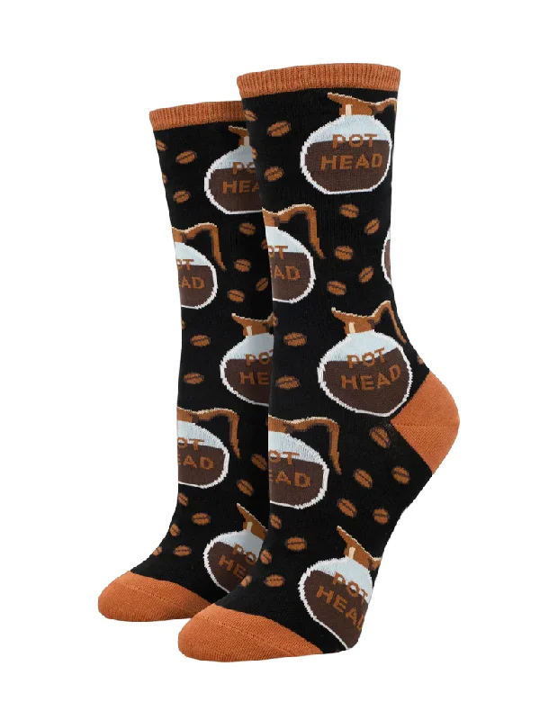 sock fun -  Pot Head - Black