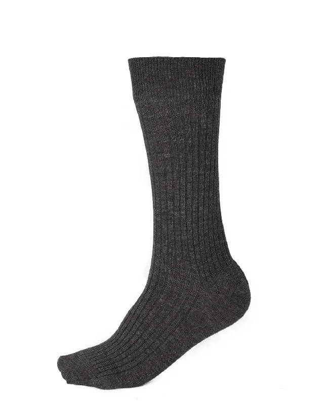 sock sweat -  Pussyfoot Wool Crew Socks - Charcoal