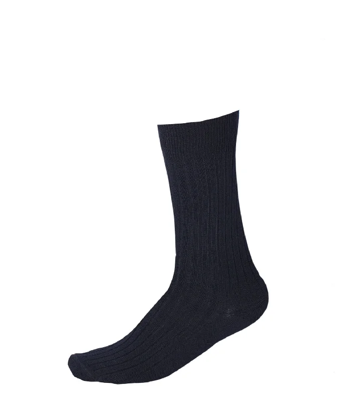 sock wicking -  Pussyfoot Merino Wool Crew Socks - Navy