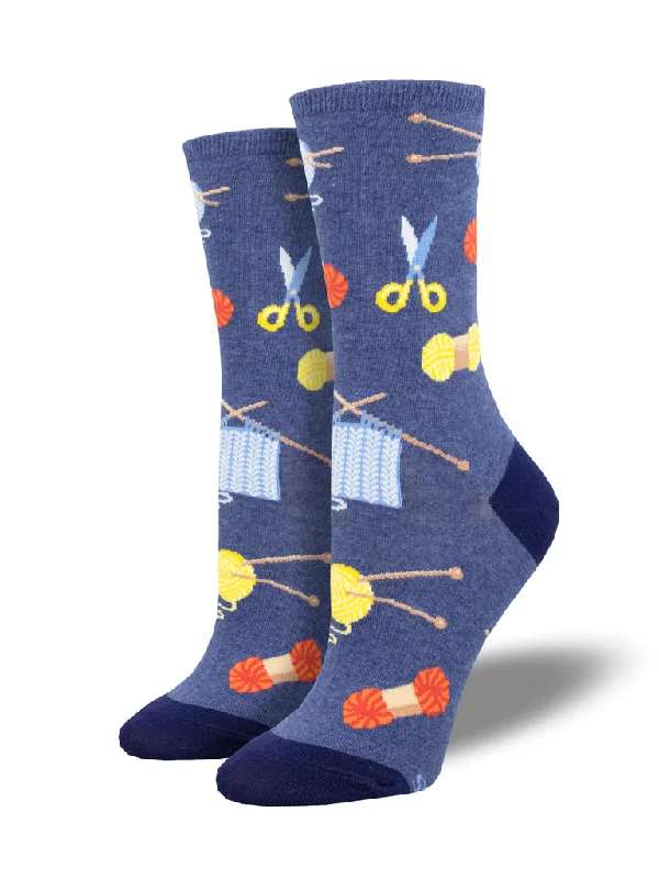 sock retailers -  Sew Knit - Blue Heather