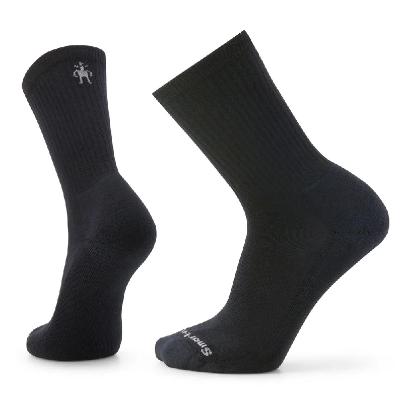 sock athletic -  Smartwool Everyday Solid Rib Crew Socks - Black