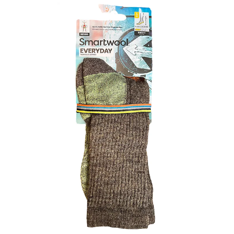 sock training -  Smartwool Everyday Solid Rib Crew Socks - Winter Moss