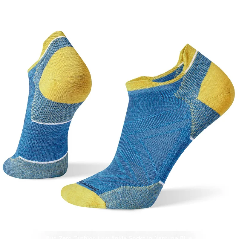 sock reward -  Smartwool Run Zero Cushion Low Ankle Socks - Neptune Blue