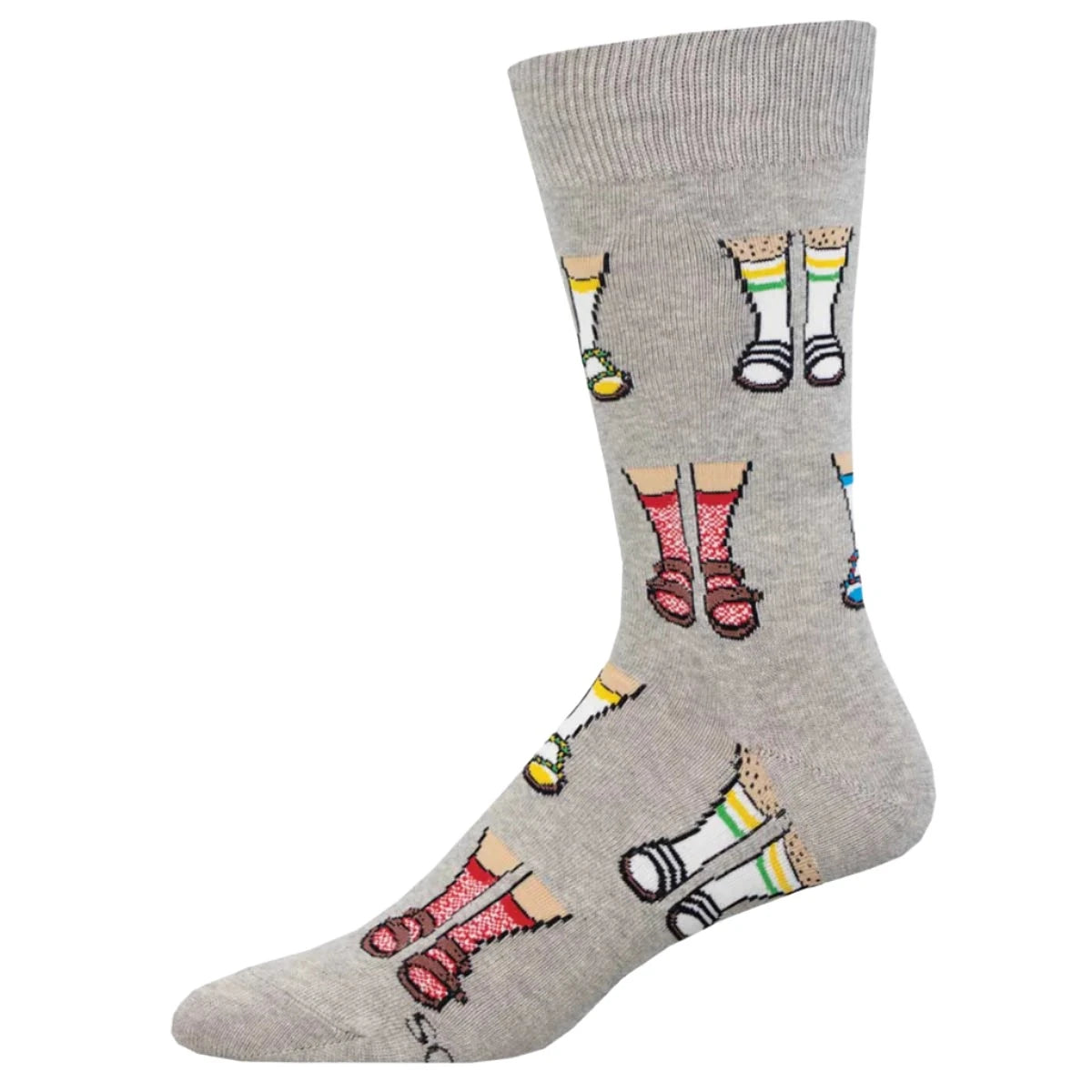 sock ideas -  Socks and Sandals - Light Grey Heather