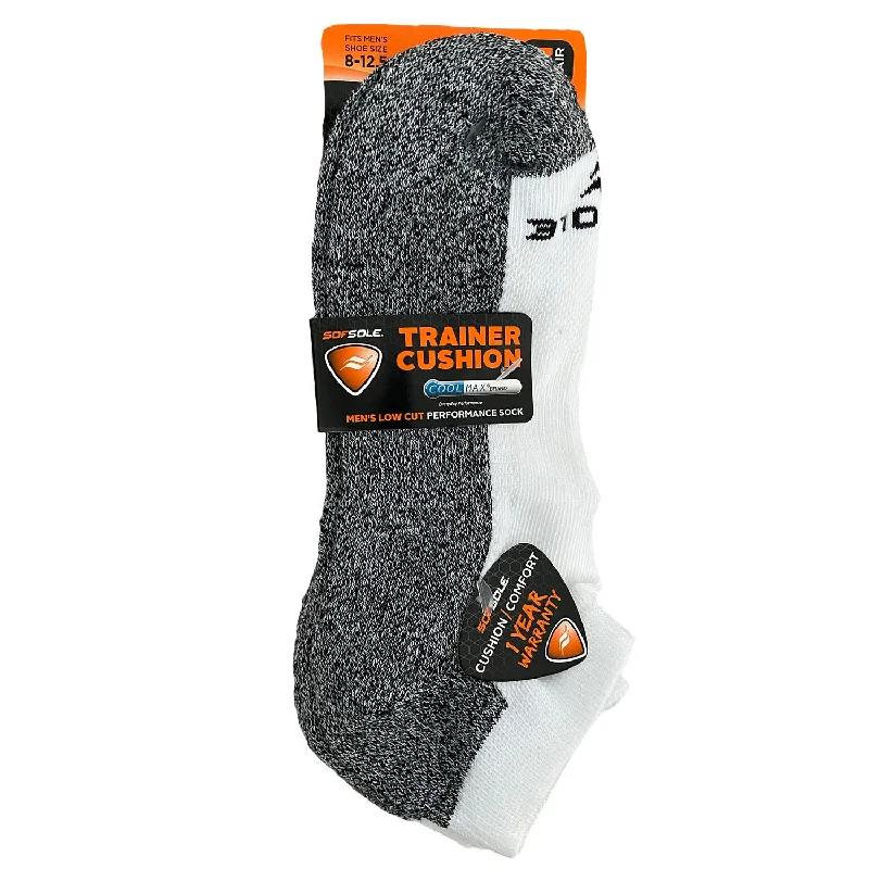 sock night -  Sof Sole Men's Coolmax Socks - Trainer (3 pack)