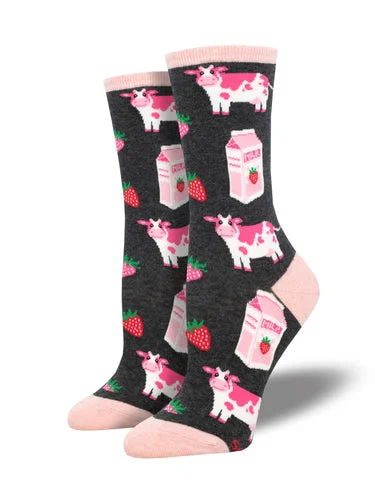 sock order -  Strawberry Milk - Charcoal Heather