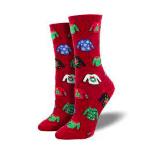 sock manufacturers -  Ugly Sweaters-Red