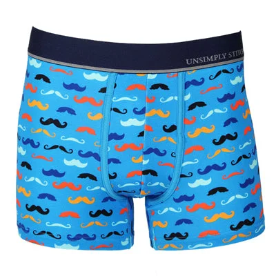 sock images -  Mustaches Boxer Trunk