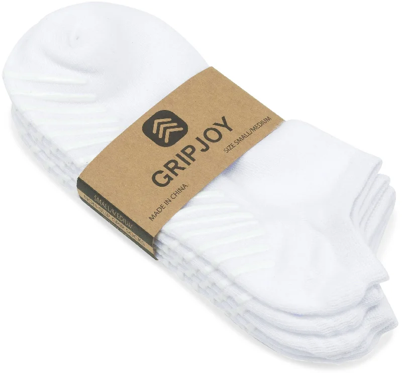 sock prices -  White Low Cut Non-Slip Socks - 3 pairs