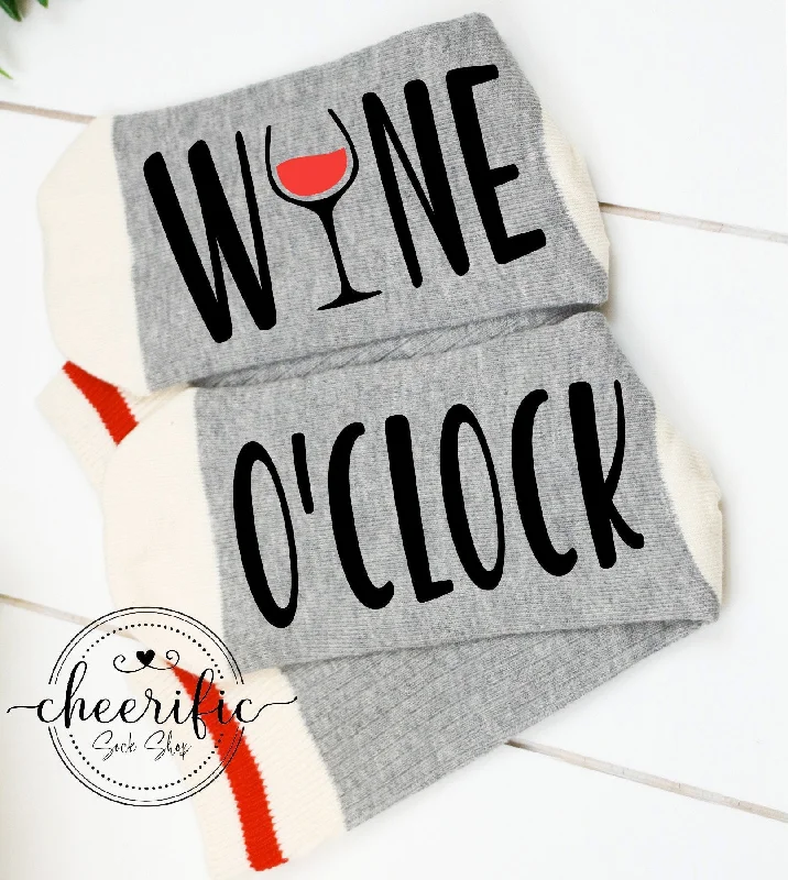 sock winter -  Wine O'Clock Socks