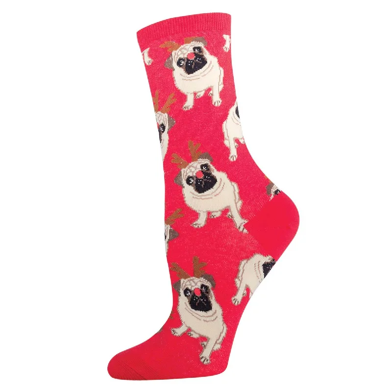 sock fashion -  Antler Pug - Cotton Crew