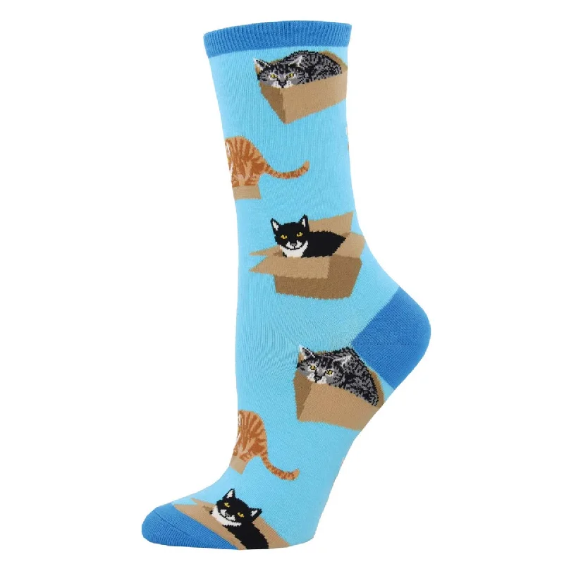 sock tips -  Cat in a Box - Cotton Crew