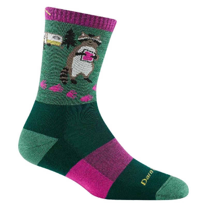 sock timeless -  Women's Critter Club Micro Crew Lightweight Hiking w/Cushion Moss