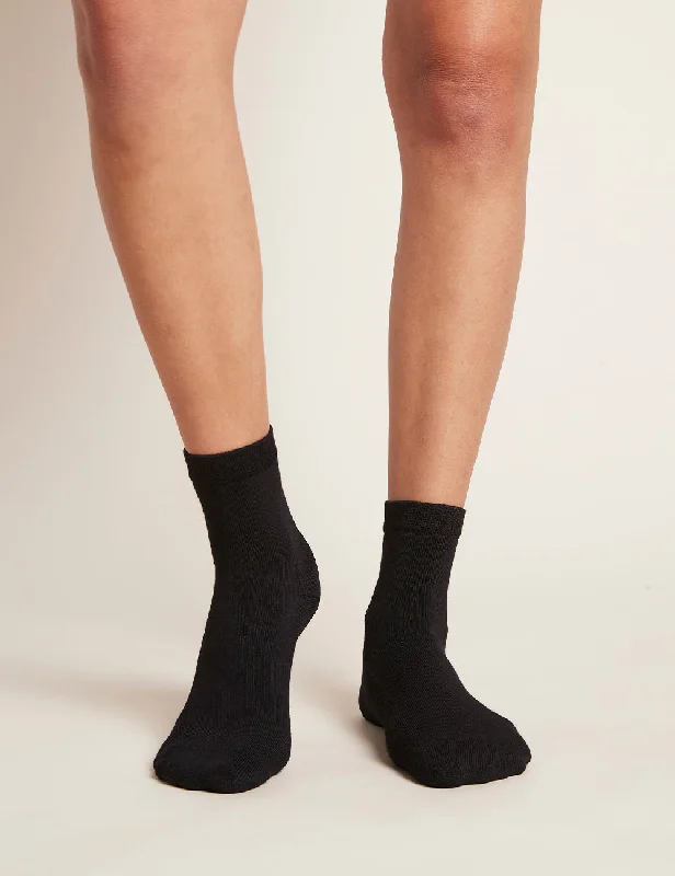 sock endurance -  Women's Everyday Quarter Crew Socks - Black