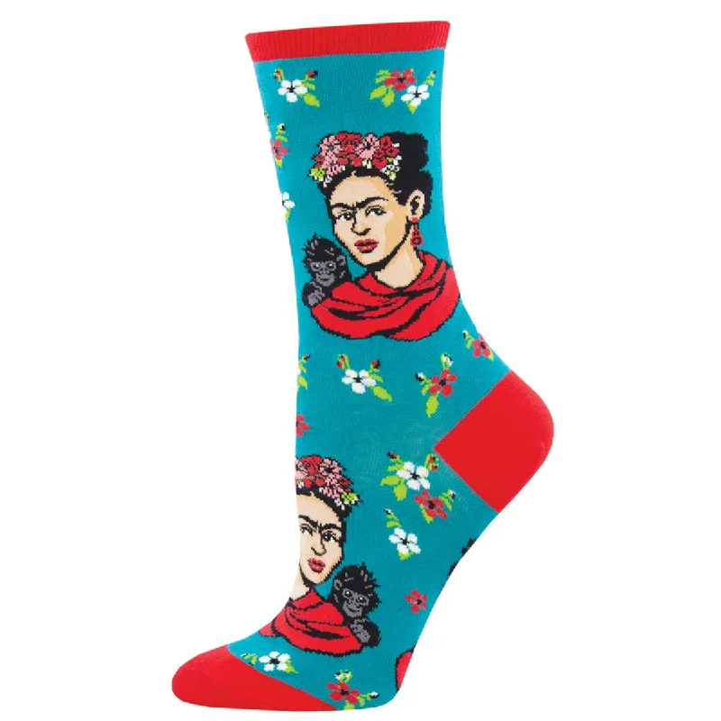 sock discounts -  Frida Kahlo - Frida Kahlo Portrait  - Cotton Crew