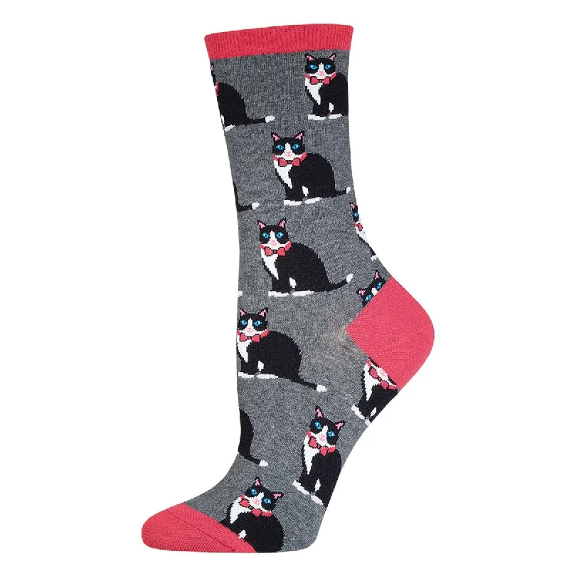 sock shopping -  Tuxedo Cats - Cotton Crew