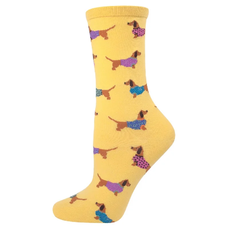 sock climbing -  Haute Dog - Cotton Crew