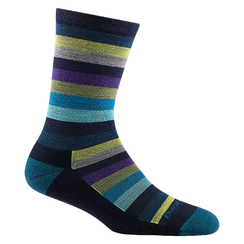 sock event -  Women's Mystic Stripe Crew Lightweight Cushion Dark Teal