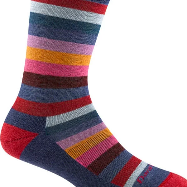 sock vibe -  Women's Mystic Stripe Crew Lightweight Lifestyle Denim