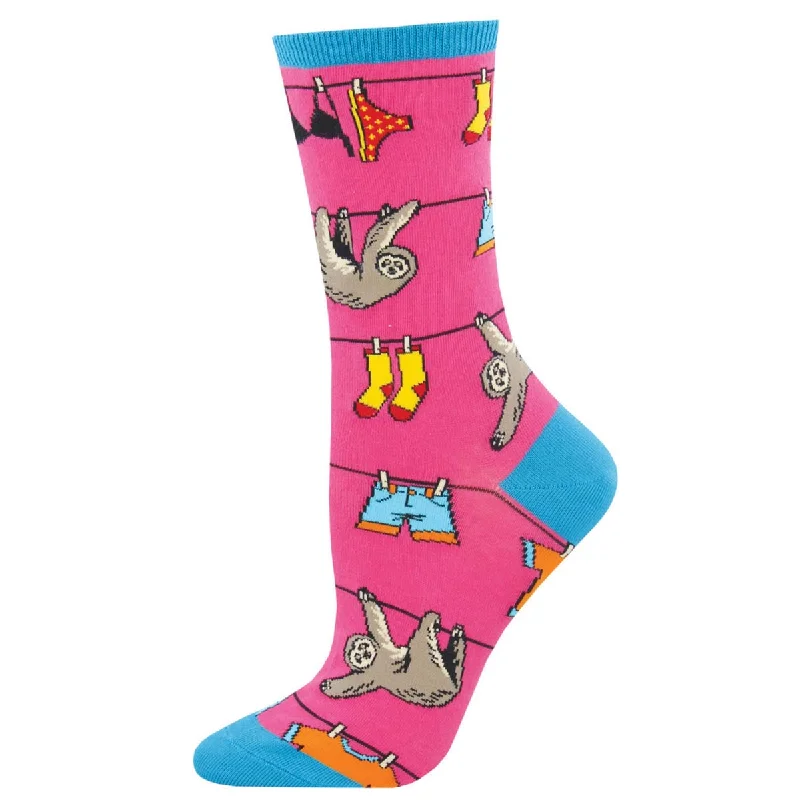 sock flair -  Sloth On A Line - Cotton Crew