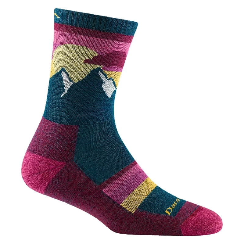 sock festive -  Women's Sunset Ledge Micro Crew Lightweight w/ Cushion Dark Teal