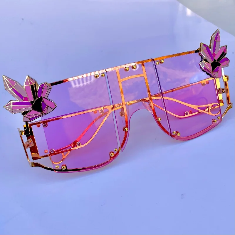 sunglasses with frosty bangs -  Amethyst Sunglasses