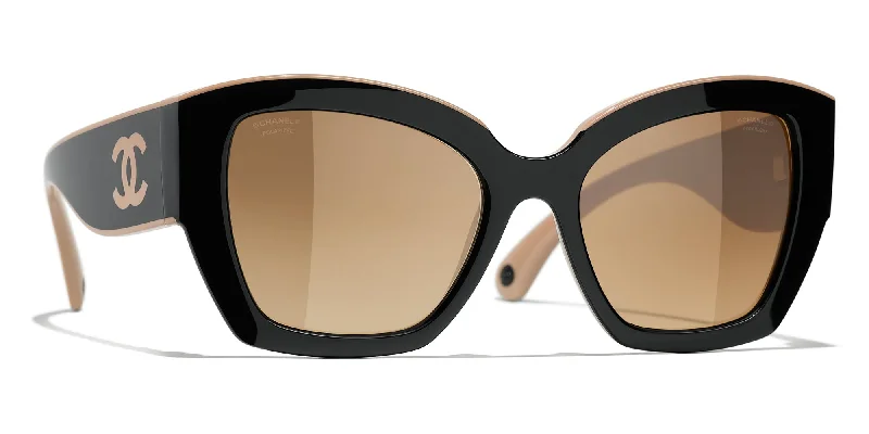 Black & Beige/Brown Gradient Polarised