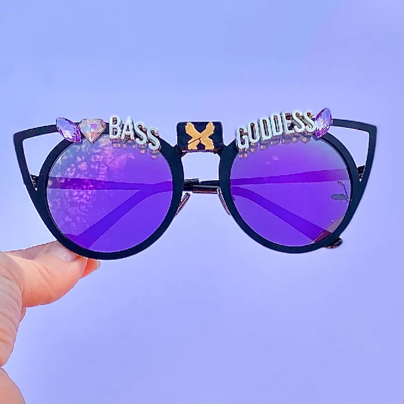 sunglasses with frosty waves -  EDM Sunglasses