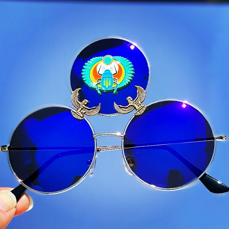 sunglasses with frosty rings -  Egyptian Queen Costume