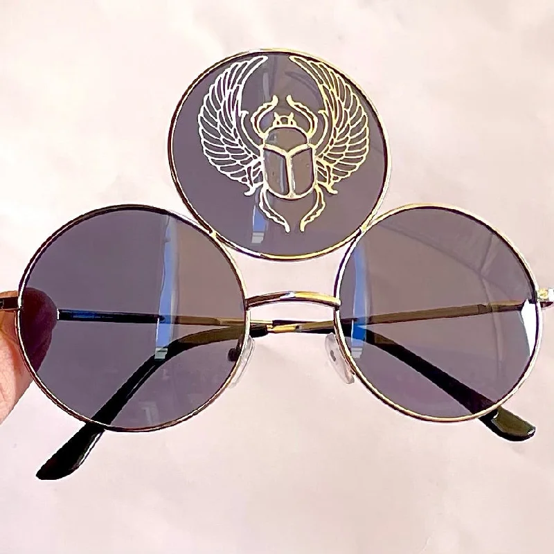 sunglasses with icy swarms -  Egyptian Scarab Jewelry