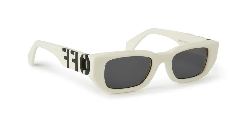 sunglasses with frosty equals -  FILLMORE OERI124 OFF-WHITE SUNGLASSES