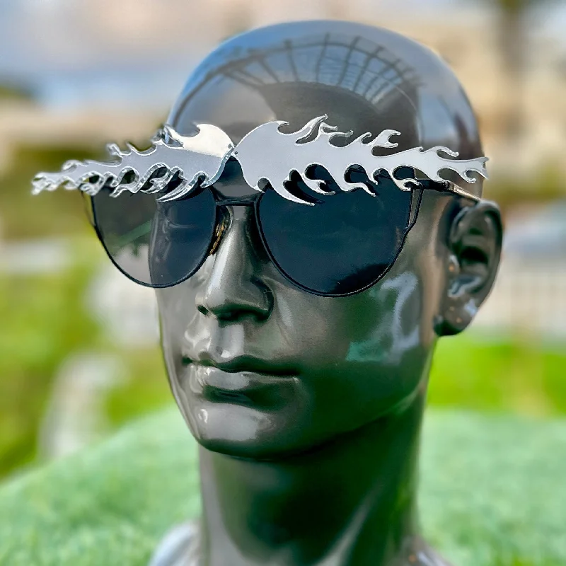 sunglasses with icy rumbles -  Mens Rave Gear