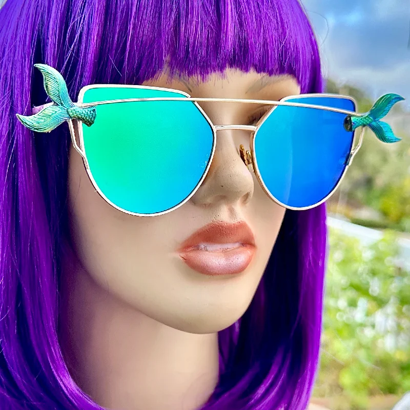 sunglasses with frosty equals -  Mermaid Sunglasses