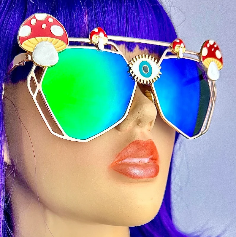 sunglasses with frosty tears -  Mushroom Sunglasses