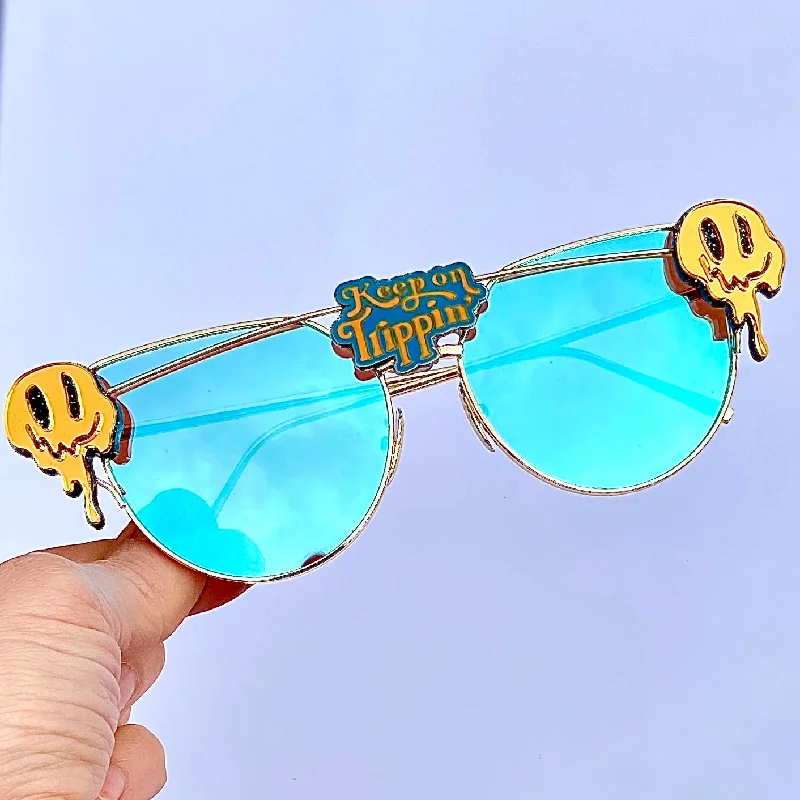 sunglasses with frosty clans -  Psychedelic Glasses